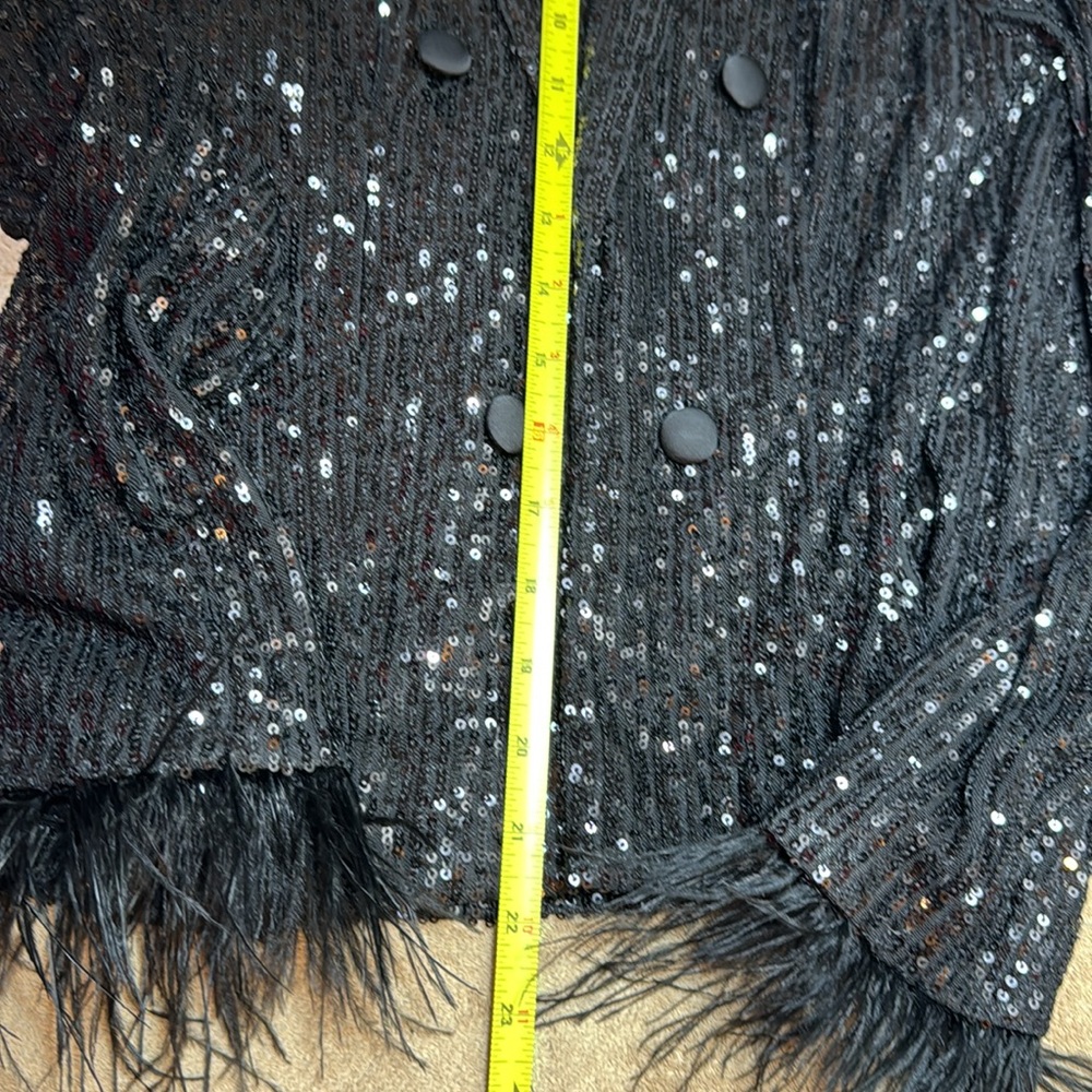NANATTE OSTRICH FEATHER sequined jacket 😍 - Picture 10 of 10